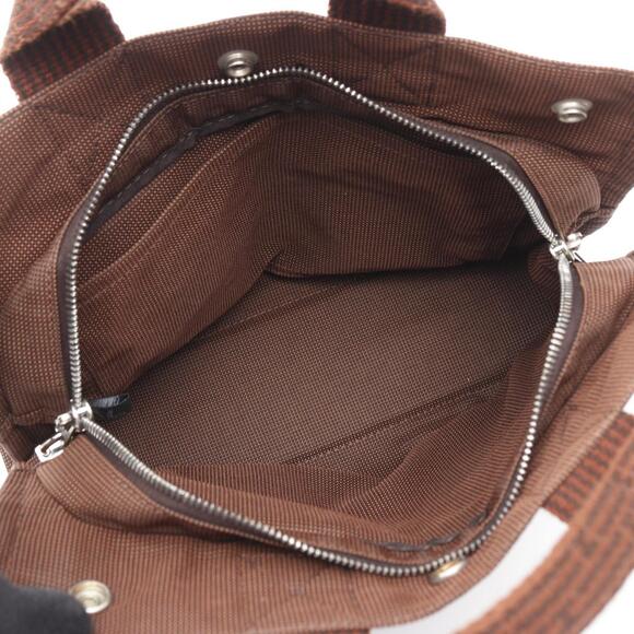 Hermes Herms Air Line PM Tote Bag, Nylon Canvas,
